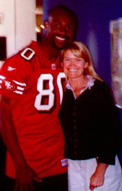 Bernadette and Jerry Rice in the Gallery