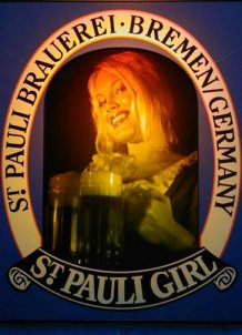 Picture of Barmaid with Beer Mugs